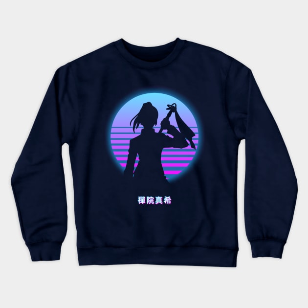 Zenin Maki Retro Crewneck Sweatshirt by The Artz